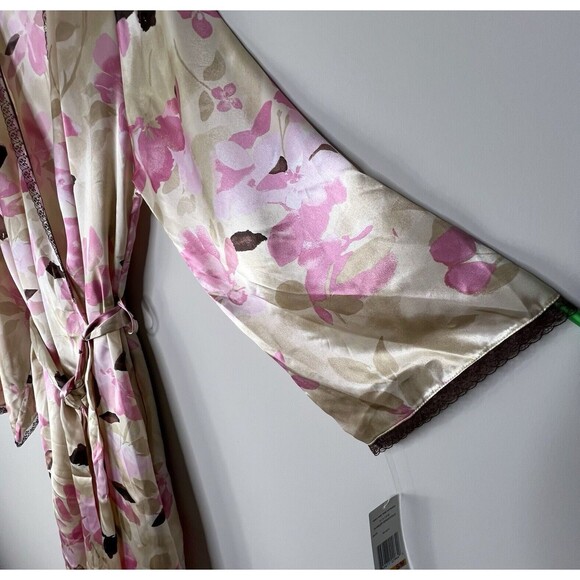 NWT Jones New York Floral Robe With Lace and Pockets Women S/M Summer Rendezvous - Picture 7 of 12